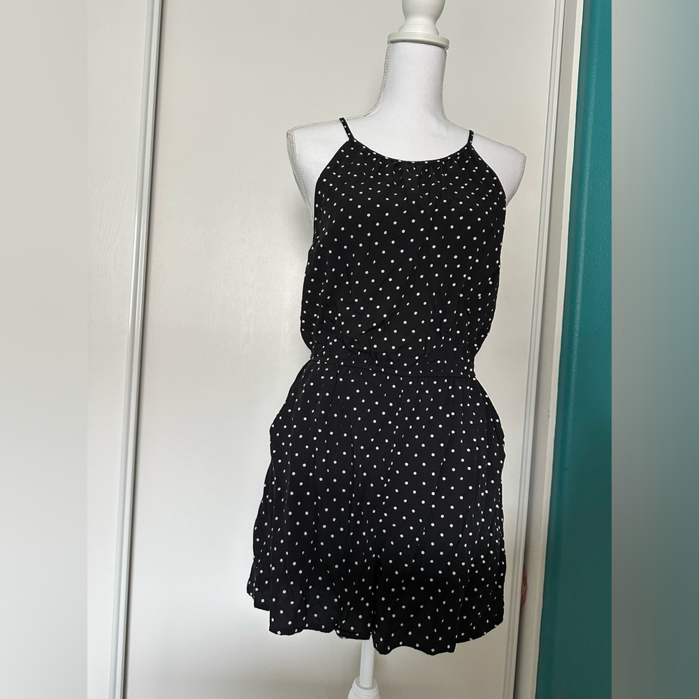 Old Navy Open Back Polka Dot Romper